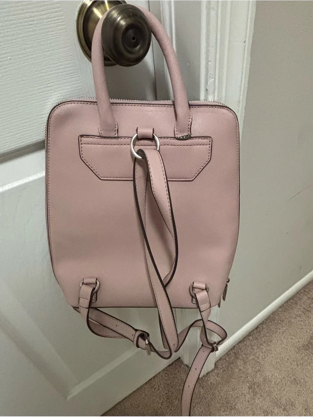 Steve Madden Blush Pink Women's Faux Leather Backpack Purse